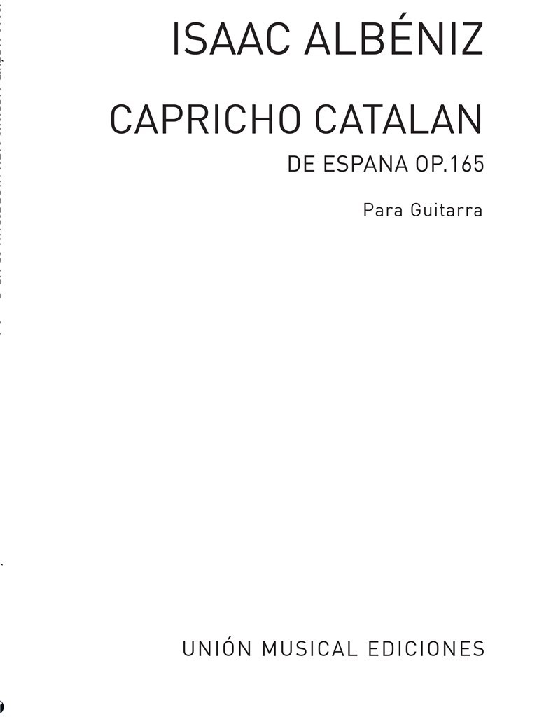 Capricho Catalan (balaguer) Guitar